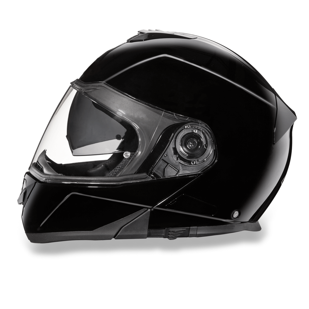 MG1-A D.O.T. DAYTONA GLIDE - HI-GLOSS BLACK Modular Helmets Virginia City Motorcycle Company Apparel 