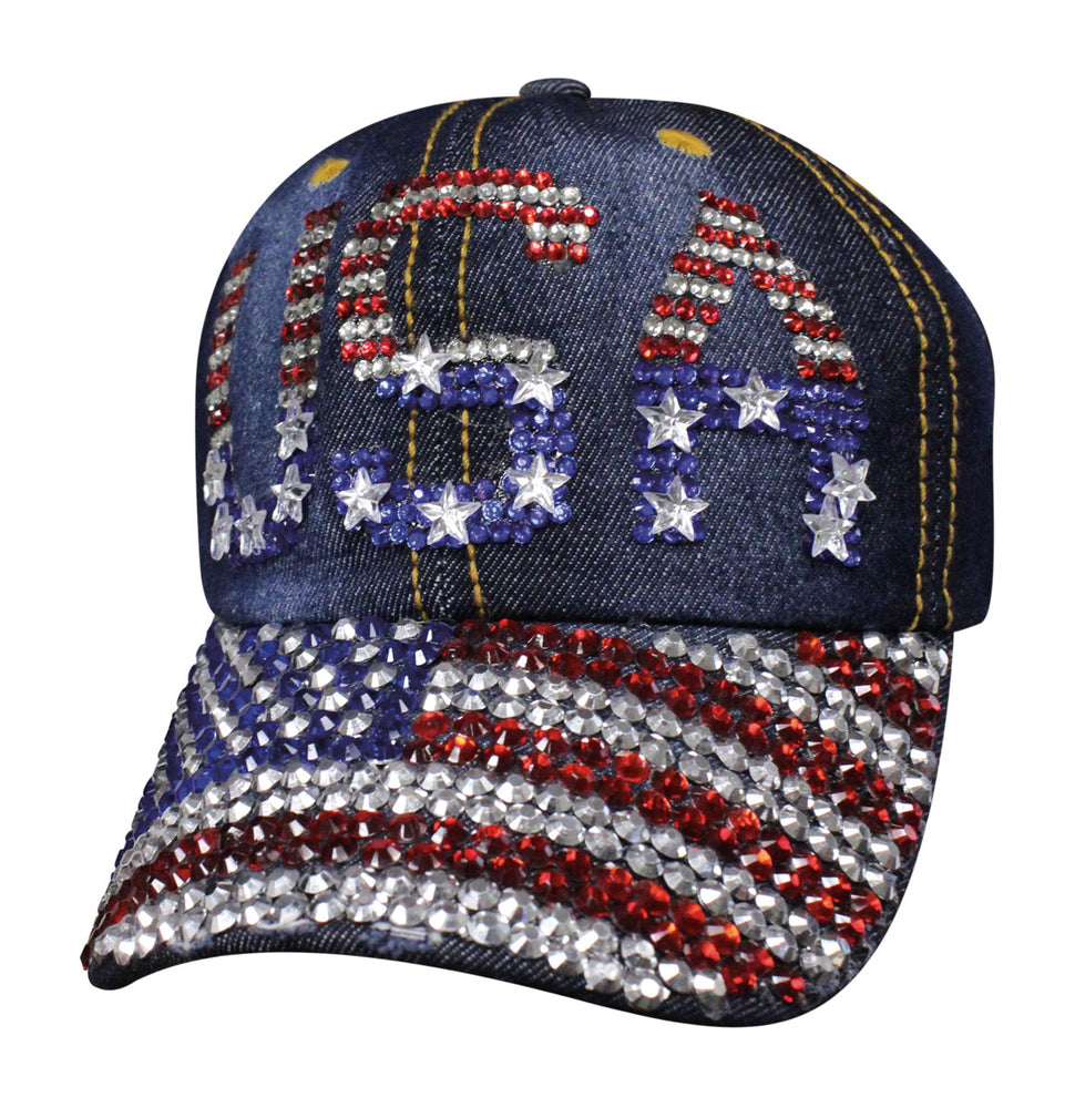 SBLUSF Denim USA Bling Hats Virginia City Motorcycle Company Apparel 