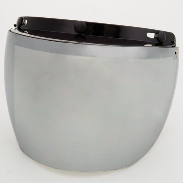 02-211 3 Snap Flip Shield - Hard Coated Silver Mirror Helmet Accessories Virginia City Motorcycle Company Apparel 