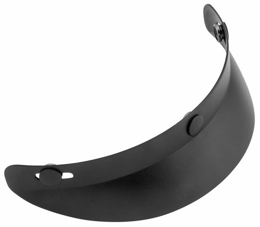 01-003 3-Snap Universal Shorty Visor - Flat Black Helmet Accessories Virginia City Motorcycle Company Apparel 