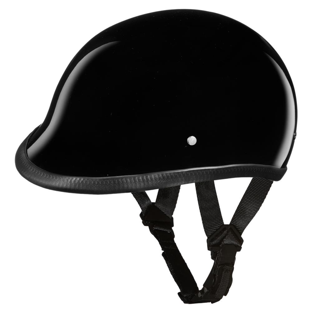 H1-A D.O.T. HAWK: HI-GLOSS BLACK Polo Style Helmets Virginia City Motorcycle Company Apparel 