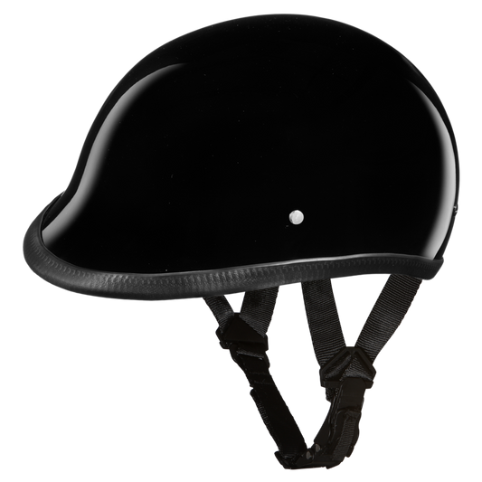 H1-A D.O.T. HAWK: HI-GLOSS BLACK Polo Style Helmets Virginia City Motorcycle Company Apparel 