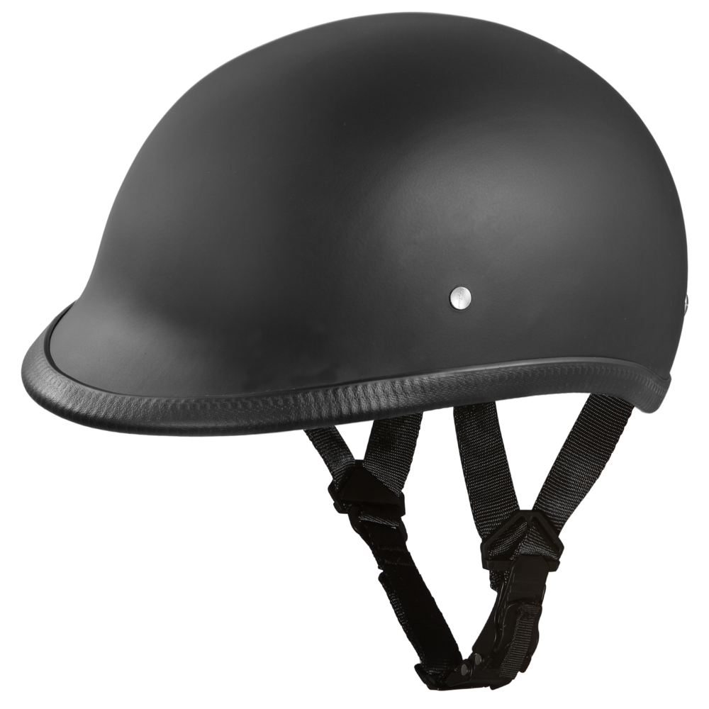 H1-B D.O.T. HAWK: DULL BLACK Polo Style Helmets Virginia City Motorcycle Company Apparel 