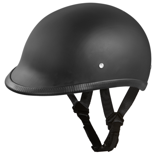 H1-B D.O.T. HAWK: DULL BLACK Polo Style Helmets Virginia City Motorcycle Company Apparel 