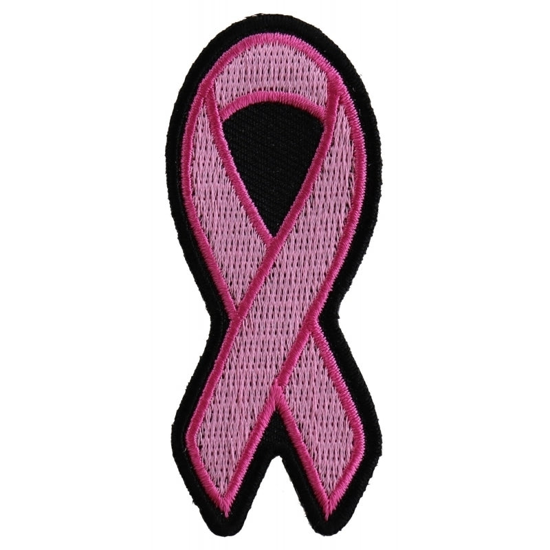 P2345 Small Pink Ribbon Breast Cancer Awareness Patch Patches Virginia City Motorcycle Company Apparel 