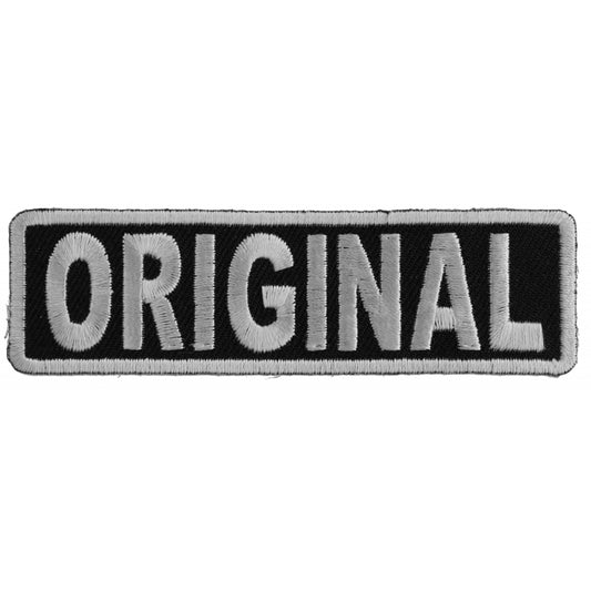P4913 ORIGINAL Patch In Black and White Patches Virginia City Motorcycle Company Apparel 