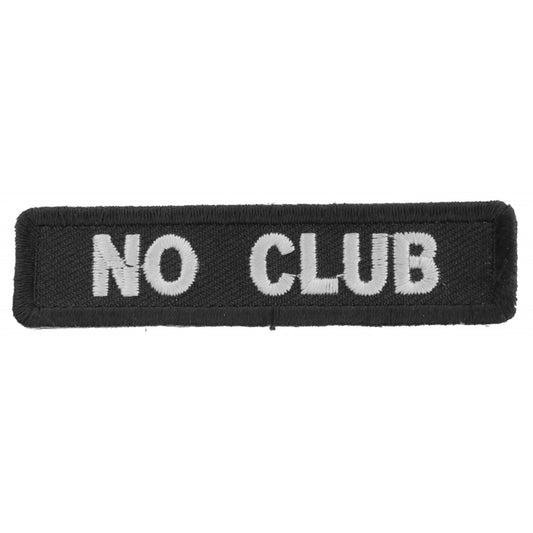 P2538 No Club Patch for Bikers Patches Virginia City Motorcycle Company Apparel 