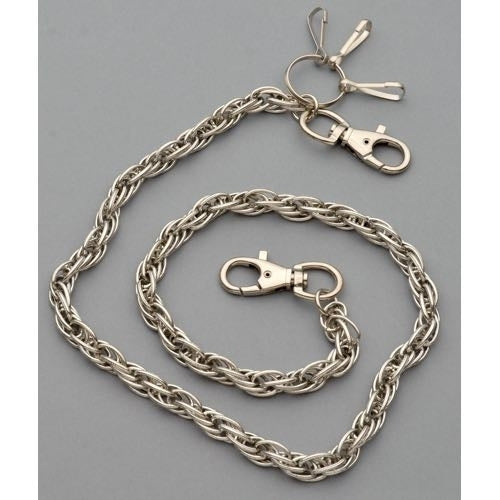 WC-1113 Chrome Wallet Chain with multiple links, 30 inches long Wallet Chains/Key Leash Virginia City Motorcycle Company Apparel 