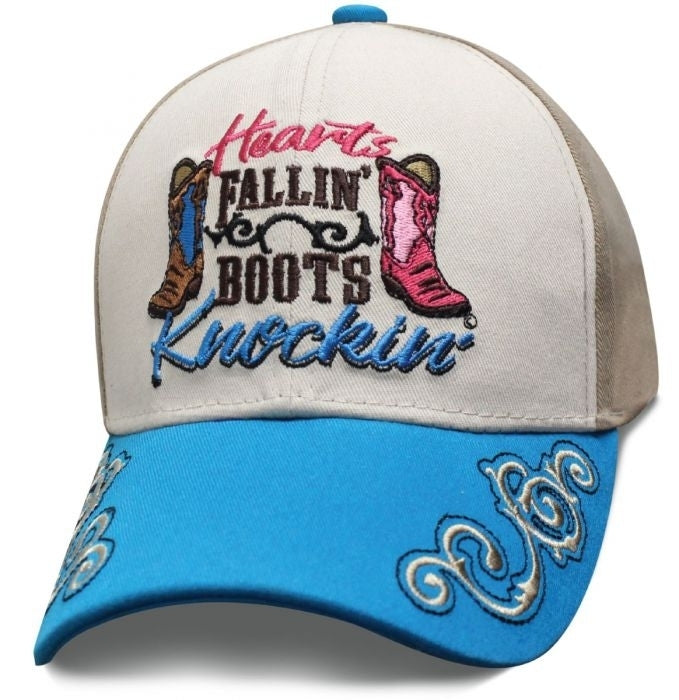 SHFBKN Hearts Fallin' Boots Knockin' Hats Virginia City Motorcycle Company Apparel 