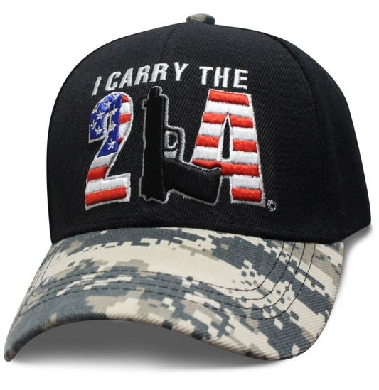 Second Amendment Cap I carry the 2A Hats Virginia City Motorcycle Company Apparel 