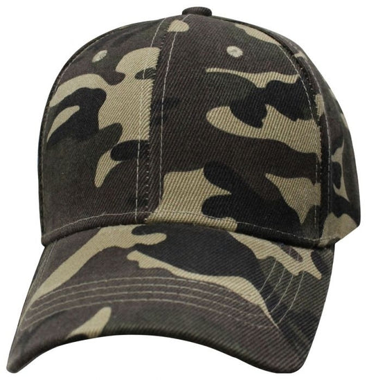 6SMGC Military Green Camo Blank Hats Virginia City Motorcycle Company Apparel 