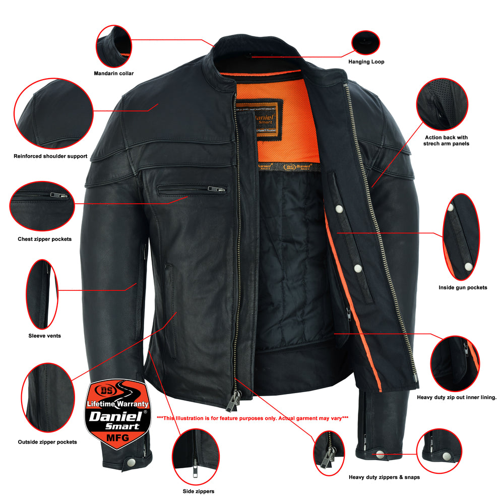 Mens heavy duty leather motorcycle jackets deals