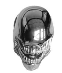 R151 Stainless Steel Alien Skull Biker Ring Rings Virginia City Motorcycle Company Apparel 