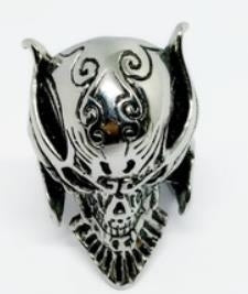 R175 Stainless Steel Lion Mask Biker Ring Rings Virginia City Motorcycle Company Apparel 