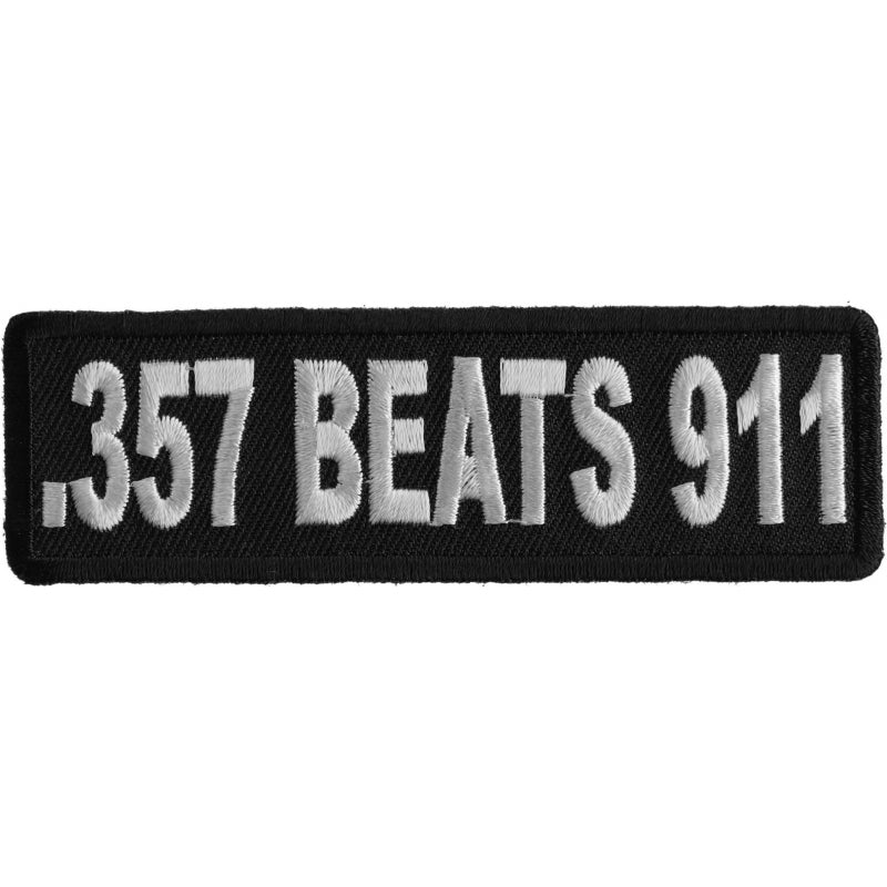P1234 357 Beats 911 Patch Patches Virginia City Motorcycle Company Apparel 