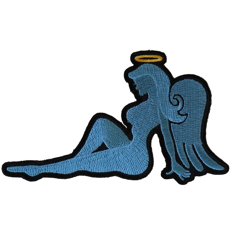 P6150 Blue Angel Girl Iron on Novelty Patch Patches Virginia City Motorcycle Company Apparel 