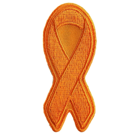 P3777 Orange Leukemia Awareness Ribbon Patch Patches Virginia City Motorcycle Company Apparel 