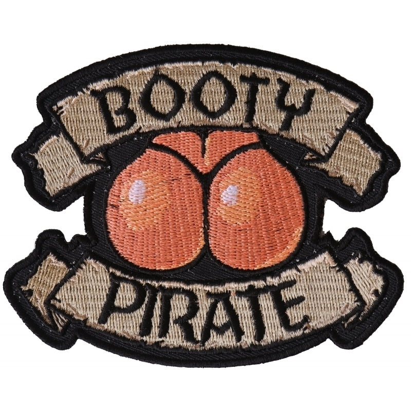 P6233 Booty Pirate Patch Patches Virginia City Motorcycle Company Apparel 