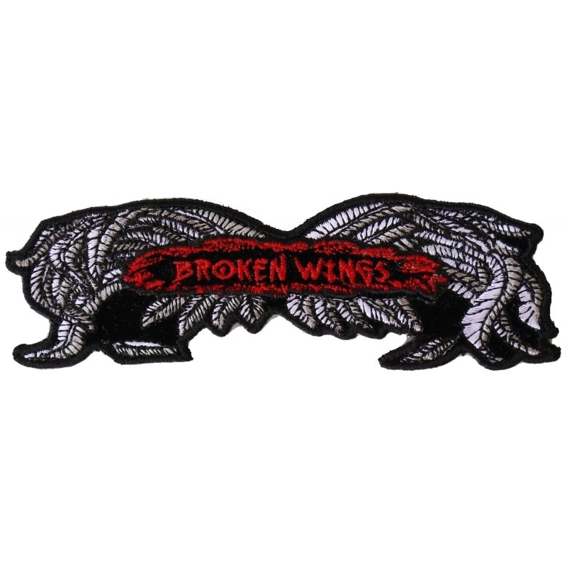 P2951 Broken Wings Small Biker Patch Patches Virginia City Motorcycle Company Apparel 
