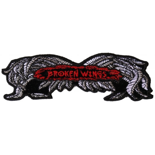 P2951 Broken Wings Small Biker Patch Patches Virginia City Motorcycle Company Apparel 