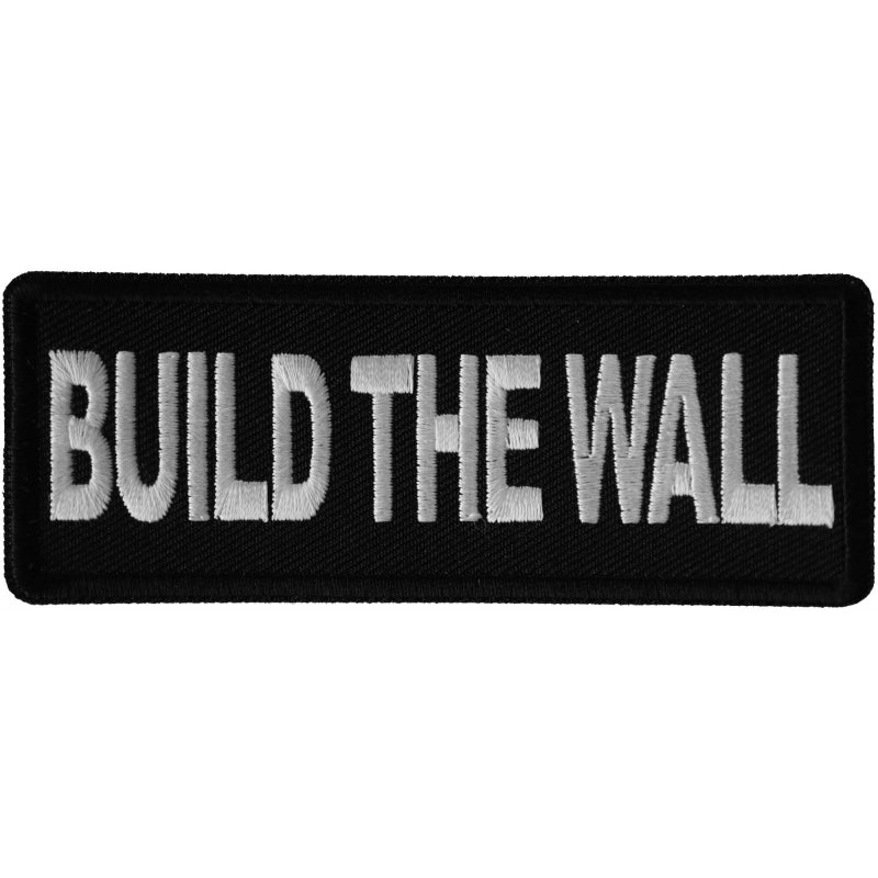 P6668 Build The Wall Patch Patches Virginia City Motorcycle Company Apparel 