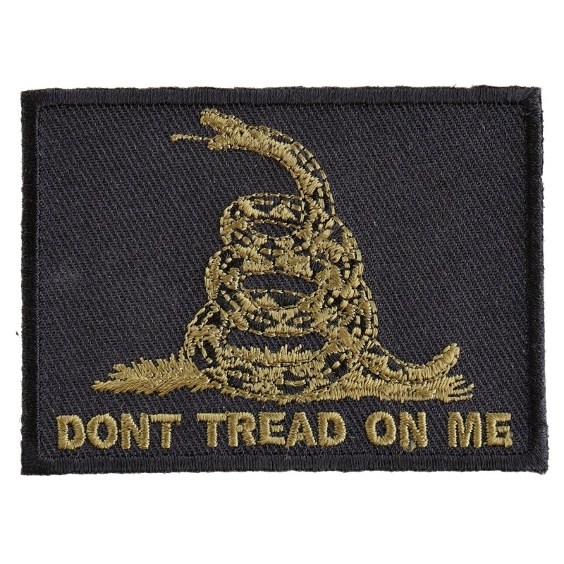 P3267 Green Black Gadsden Flag Don't Tread on Me Patch Patches Virginia City Motorcycle Company Apparel 