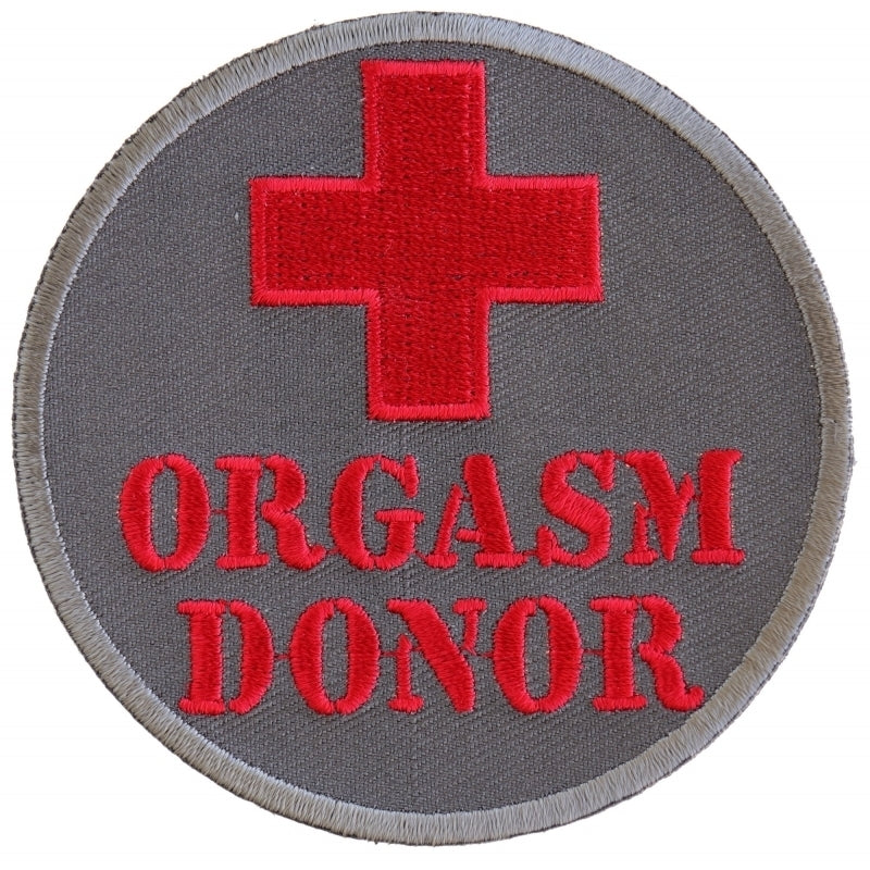 P2927 Orgasm Donor Patch Patches Virginia City Motorcycle Company Apparel 