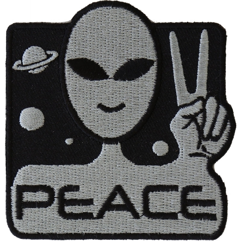P4912 Peace Alien Fun Patch Patches Virginia City Motorcycle Company Apparel 