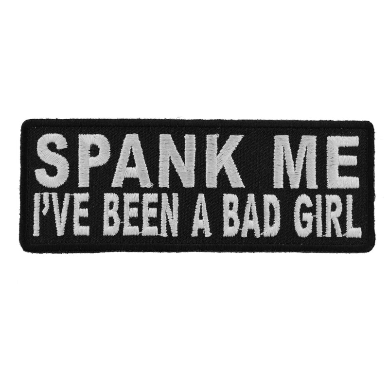 P4730 Spank Me I've Been A Bad Girl Patch Patches Virginia City Motorcycle Company Apparel 