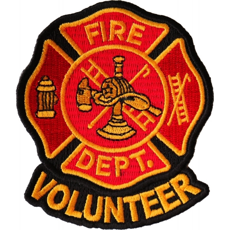 P6680 Volunteer Fire Dept Patch Patches Virginia City Motorcycle Company Apparel 