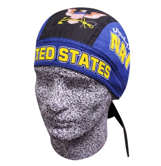 Deluxe-cdl634 Combat Stars - Navy Headwraps Virginia City Motorcycle Company Apparel 