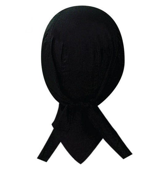 DELUXE-CDLX50 Solid Black - Danbanna Deluxe Headwraps Virginia City Motorcycle Company Apparel 