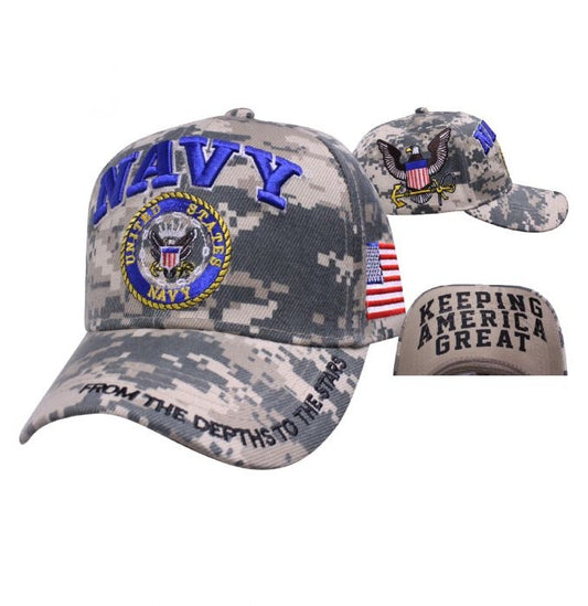 SDPMNV Digital Pride Motto Navy Hats Virginia City Motorcycle Company Apparel 