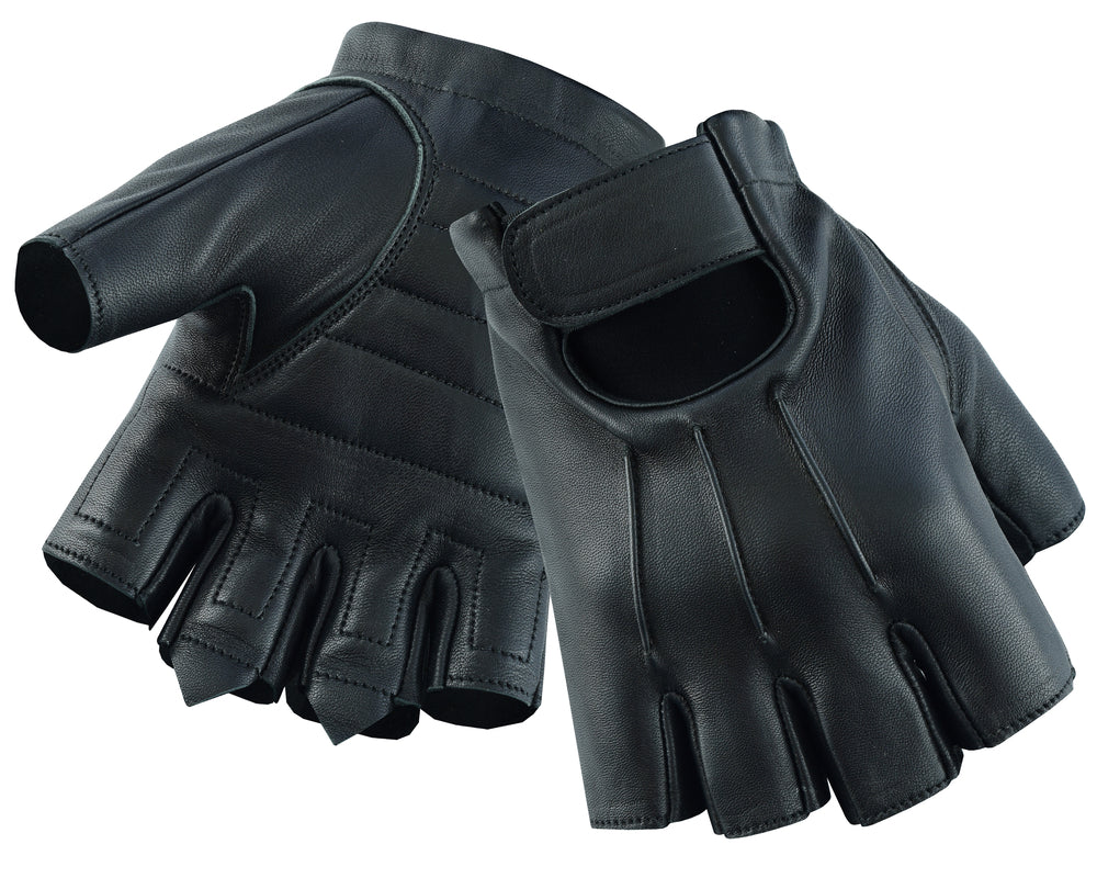 DS26 Men's Hardy Deer Skin Fingerless Glove Men's Fingerless Gloves Virginia City Motorcycle Company Apparel 