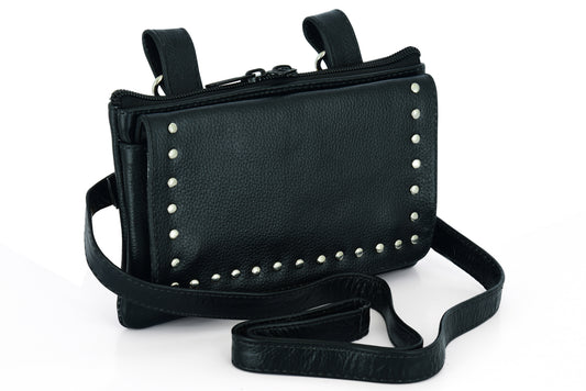 DS8586 Leather Belt Bag - Small Sling & Thigh Bags Virginia City Motorcycle Company Apparel 
