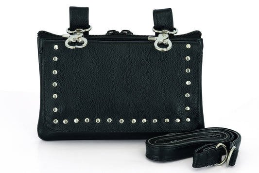 DS8586 Leather Belt Bag - Small Sling & Thigh Bags Virginia City Motorcycle Company Apparel 