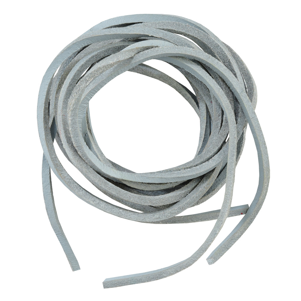 SLWHITE 6' Feet Leather Laces - White Leather Laces Virginia City Motorcycle Company Apparel 