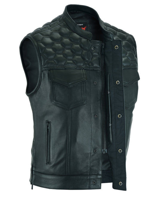 DS198 Black Horse Men's Vests Virginia City Motorcycle Company Apparel 