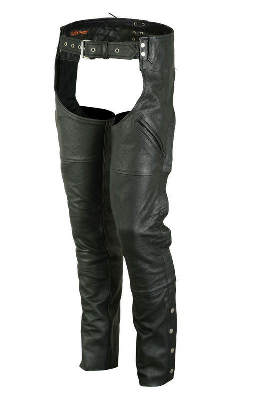 DS404 Unisex Economy Double Deep Pocket Chaps Unisex Chaps & Pants Virginia City Motorcycle Company Apparel 