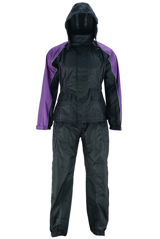 DS575PU Women's Rain Suit (Purple) New Arrivals Virginia City Motorcycle Company Apparel 