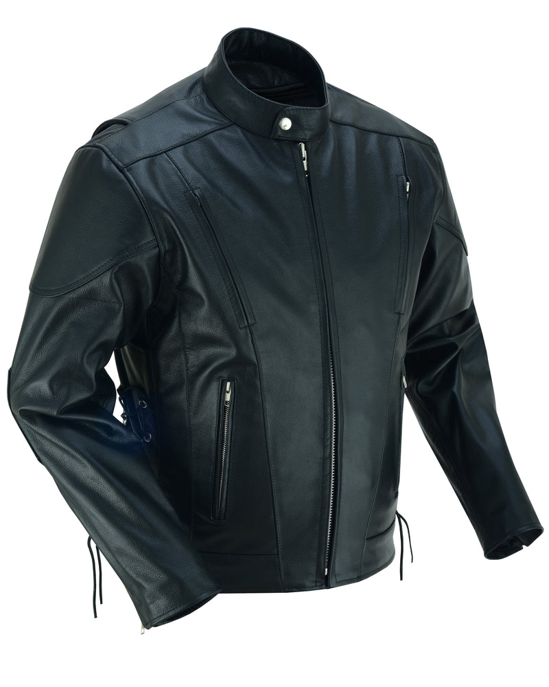 AM727 Knucklehead Men's Leather Motorcycle Jackets Virginia City Motorcycle Company Apparel 