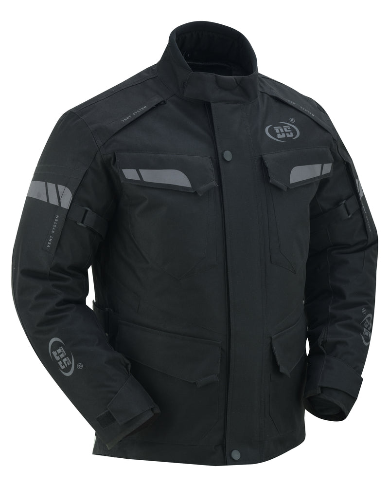 DS4615 Advance Touring Textile Motorcycle Jacket for Men - Black Men's Jacket Virginia City Motorcycle Company Apparel 