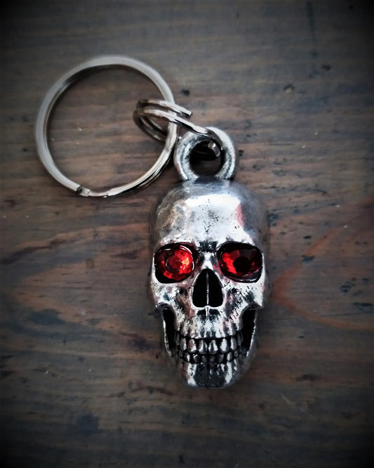 BBK-08 Skull Diamond Keychain Wallet Chains/Key Leash Virginia City Motorcycle Company Apparel 