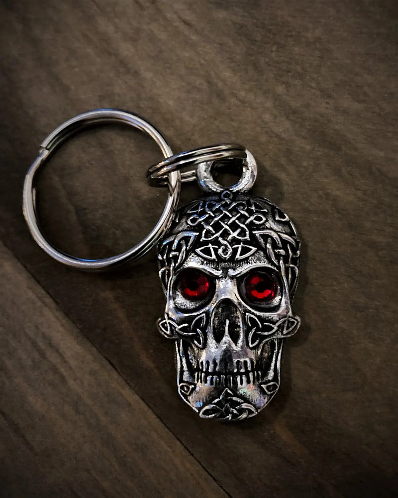 BBK-110 Celtic Skull Diamond Keychain Wallet Chains/Key Leash Virginia City Motorcycle Company Apparel 