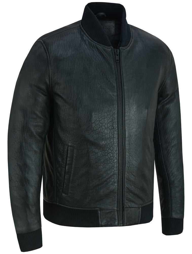 The Stalwart - Men's Fashion Leather Bomber Jacket Men's Leather Motorcycle Jackets Virginia City Motorcycle Company Apparel in Nevada USA