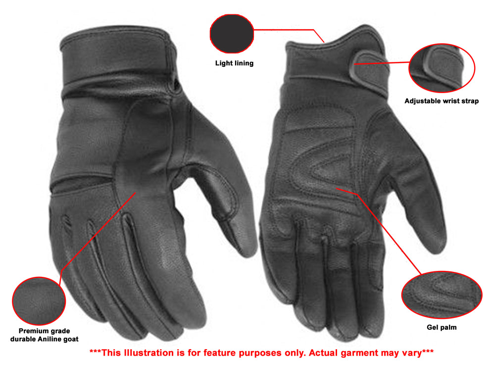 DS44 Premium Cruiser Glove Men's Lightweight Gloves Virginia City Motorcycle Company Apparel 