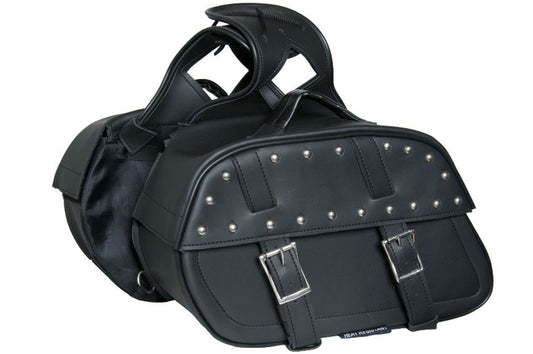 DS342S Two Strap Saddle Bag w/ Studs Saddle Bags Virginia City Motorcycle Company Apparel 