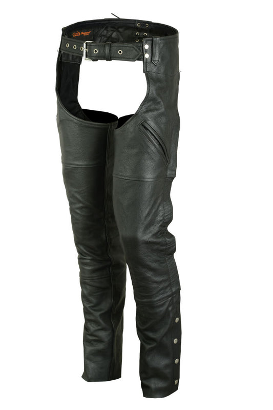 DS488 Unisex Deep Pocket Thermal Lined Chaps Unisex Chaps & Pants Virginia City Motorcycle Company Apparel 