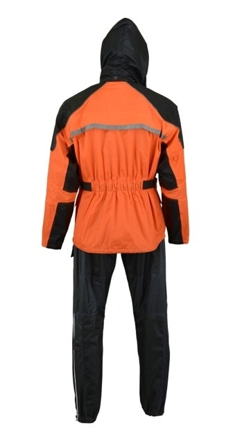 DS591OR Rain Suit (Orange) Rain Suits Virginia City Motorcycle Company Apparel 