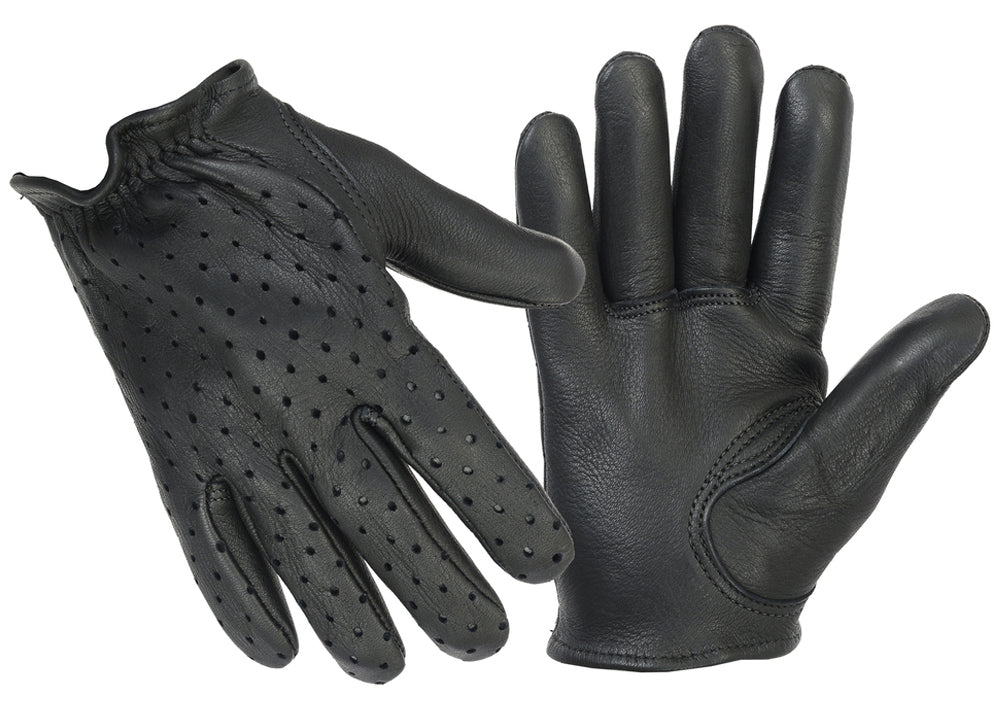 DS89PF Perforated Police Style Glove Men's Lightweight Gloves Virginia City Motorcycle Company Apparel 